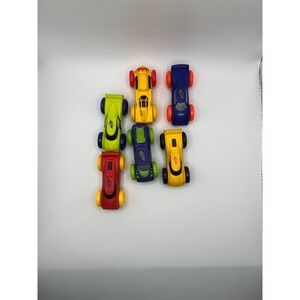 Lot Of 6 NERF Nitro Foam Car Replacement Boys Toys Play Cars Multi Colored EUC